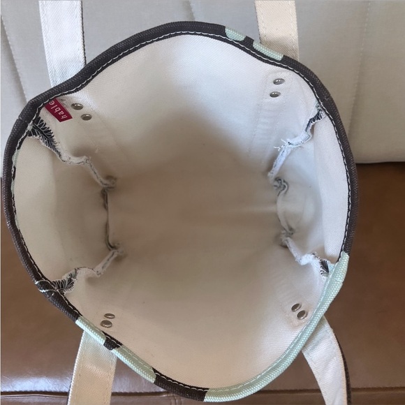 HABLE CONSTRUCTION El Hombre Brown & Turquoise Flower Print Canvas Tote Bag - Picture 13 of 16